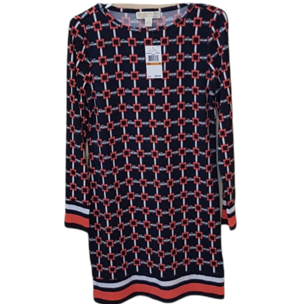 MICHAEL KORS Tunic Dress Blue and Orange